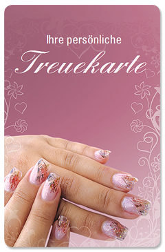 Treuekarte "nail art"