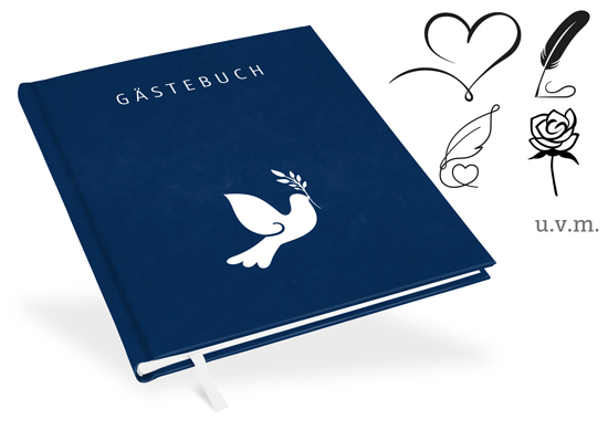 Gästebuch Royalblau