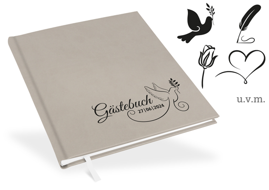 Gästebuch Taupe