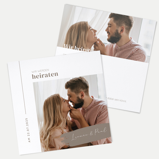Postkarte Quadrat 148 x 148 mm - Minimalistisch "Copenhagen" - PQ-24001-M-01