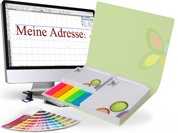 Gestaltungsservice für Haftnotiz-Set im Umschlag mit 2 Haftnotizen - 9700000012