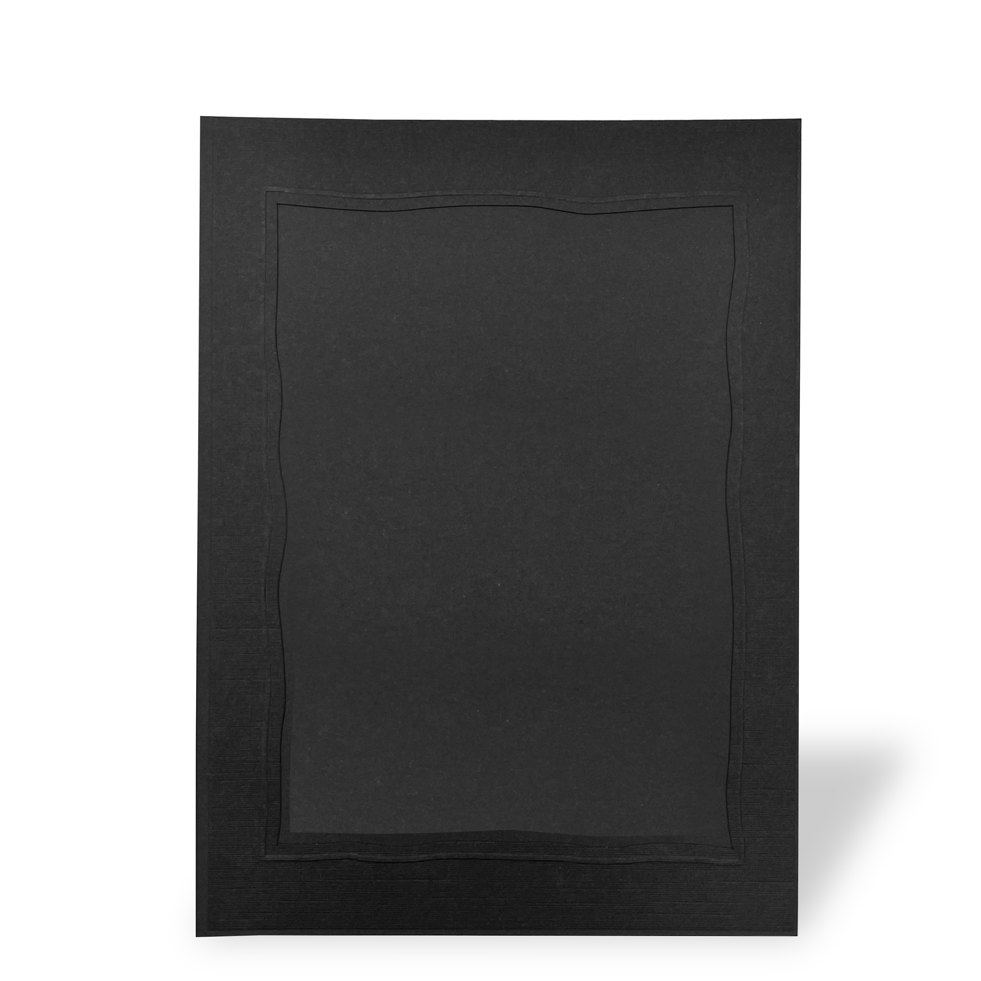 Endlosleporello Leinen schwarz Nostaligie - SL-201102-Rest