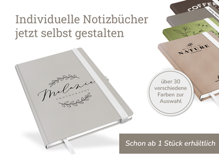 Notizbücher jetzt selbst gestalten