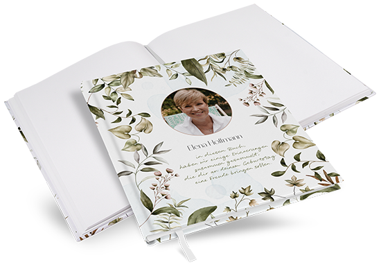 Gästebuch Geburtstag - Boho "Nature Hold" - GBG-25001-B-07