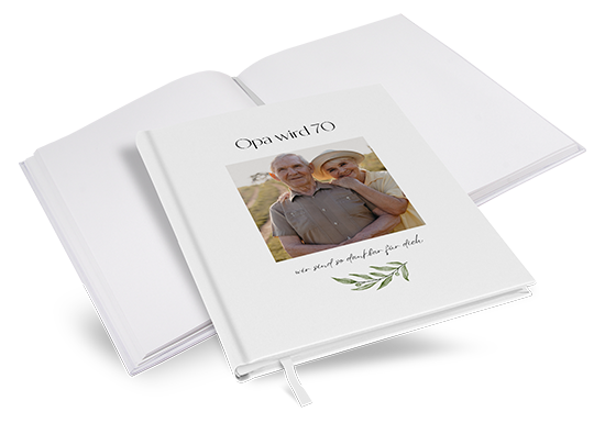 Gästebuch Geburtstag - Minimalistisch "Olivetta" - GBG-25001-M-13