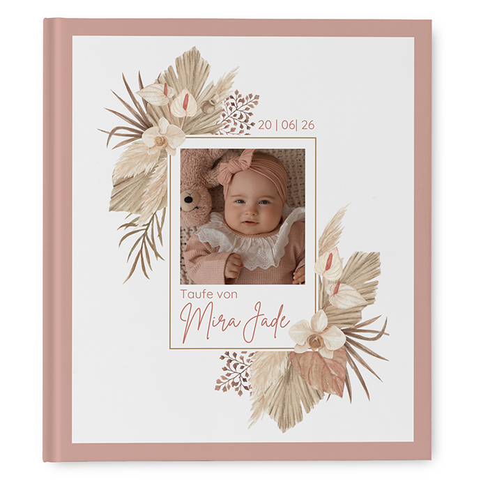 Gästebuch Taufe - Boho "Golden Haze"