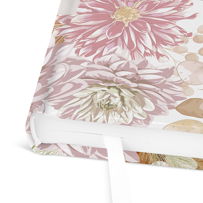 Gästebuch Taufe - Floral "Terracotta Blossom"