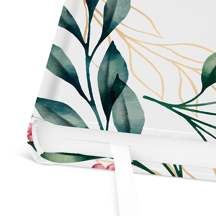 Gästebuch Taufe - Floral "Ivory Garden"