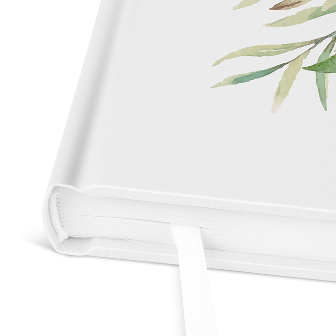 Gästebuch Taufe - Greenery "eucalyptus crown"