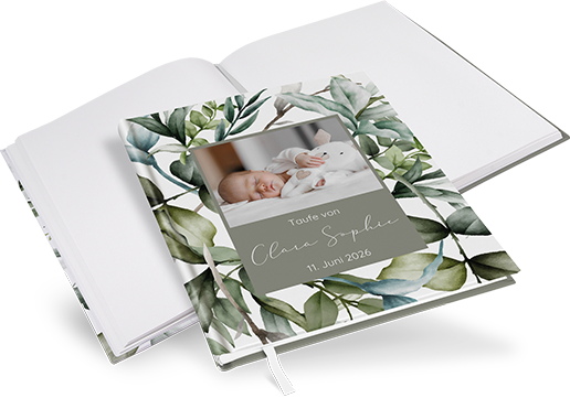 Gästebuch Taufe - Greenery "Calm Grove" - GBT-25001-G-07