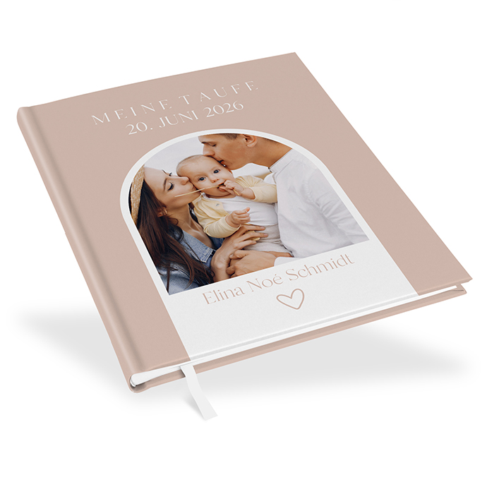 Gästebuch Taufe - Minimalistisch "Lille"