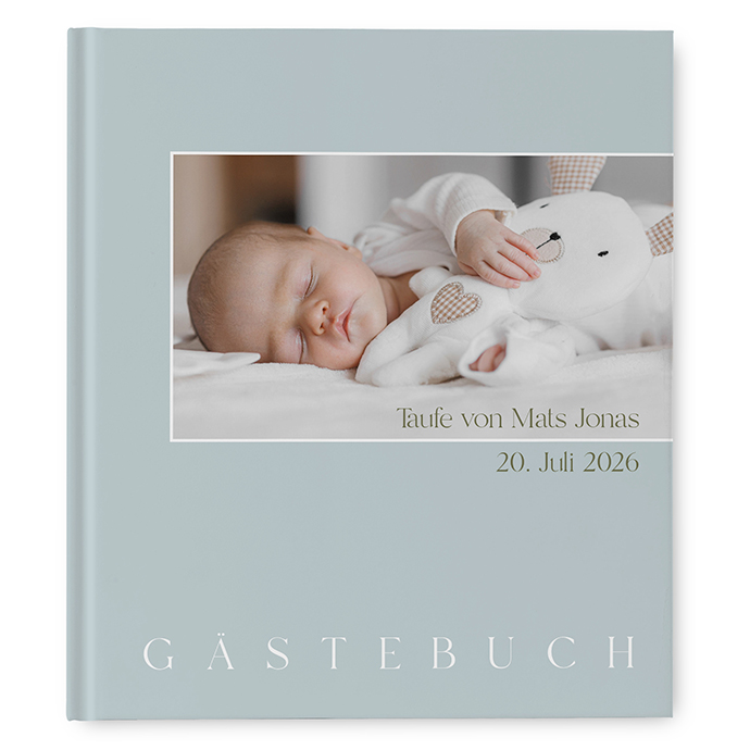 Gästebuch Taufe - Minimalistisch "Lisbon"
