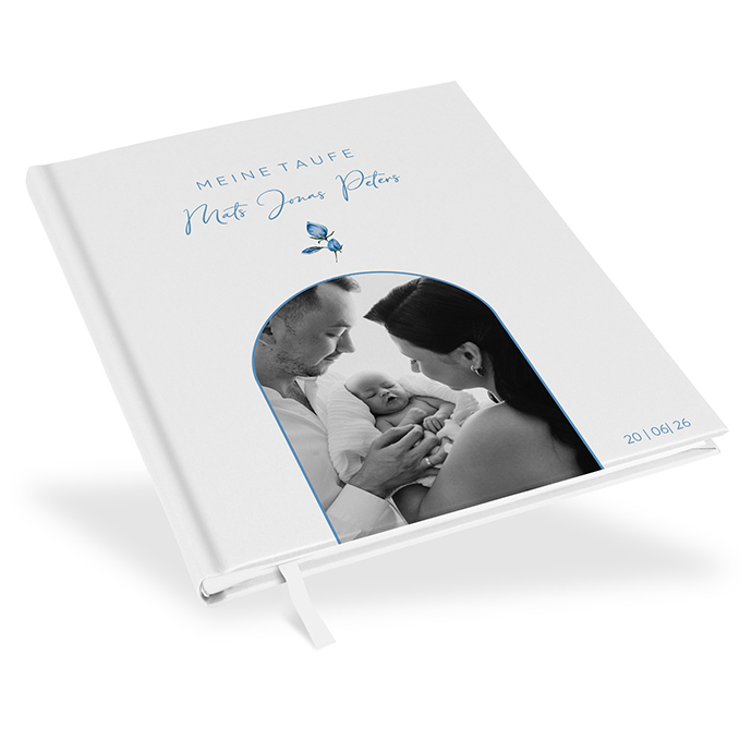 Gästebuch Taufe - Minimalistisch "Kreta"