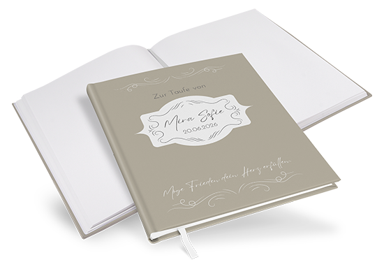 Gästebuch Taufe - Vintage "Antique Peony" - GBT-25001-V-09